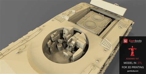 Impressive Merkava 2 Tank 3D Printer Design Released by Gambody