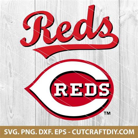 Cincinnati Reds Logo SVG PNG DXF EPS Cut Files for Cricut and ...