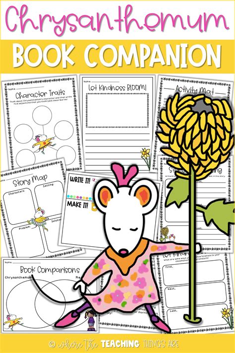 Chrysanthemum Book Companion | Back to School Activities | Book ...