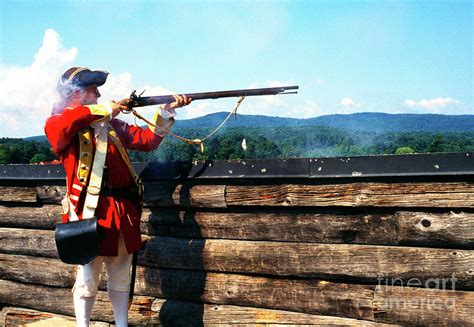 British Soldier Firing Musket Photograph by Thomas R Fletcher