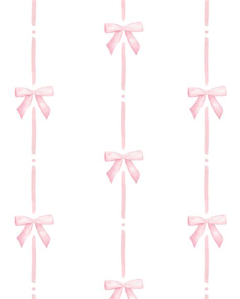 Ballet Pink Ribbon and Bow Painting - Art Print – A R T B Y E L L E A I ...