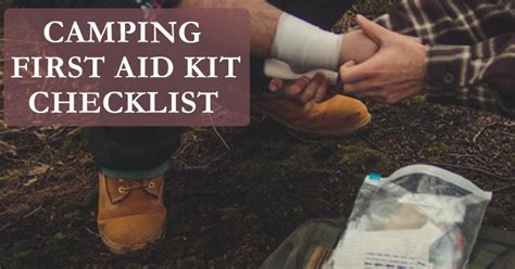 Printable Camping First Aid Kit Checklist - Mom Goes Camping