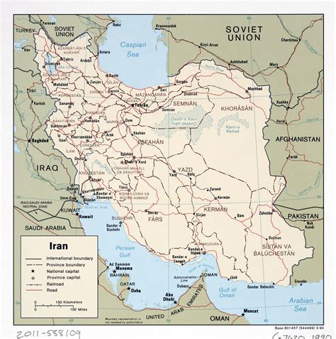 Large detailed political and administrative map of Iran with roads ...