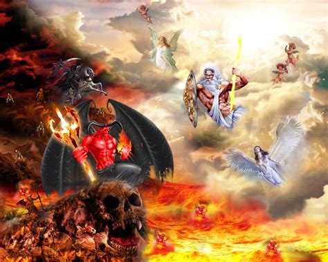 War Between Heaven And Hell by Ruen-GFX on DeviantArt