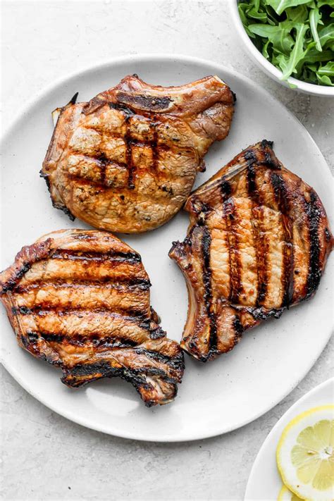 Juicy Grilled Pork Chops - Fit Foodie Finds