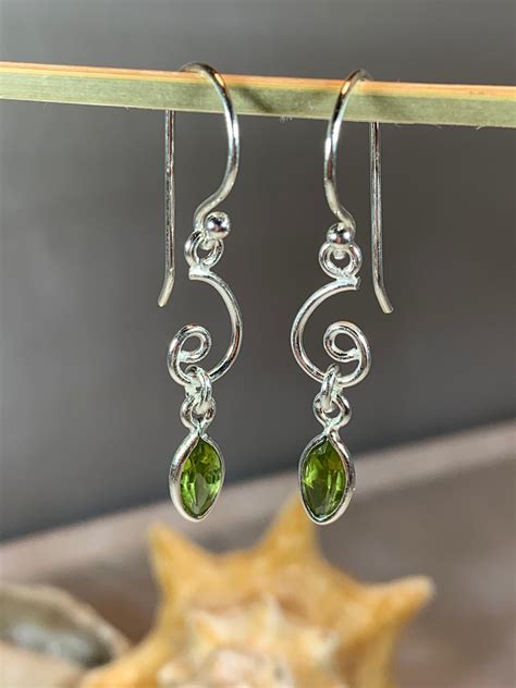 Celtic Earrings, Celtic Jewelry, Peridot Jewelry, Wiccan Jewelry, Norse ...