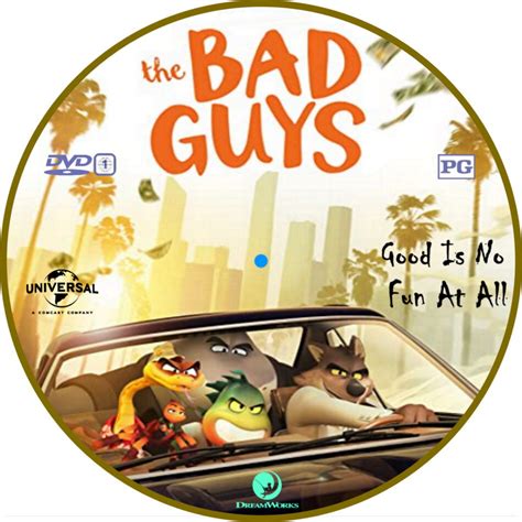 The Bad Guys (2022) R1 Custom DVD Label - DVDcover.Com