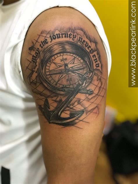 34+ Anchor And Compass Tattoo Meaning - ElowenPearl