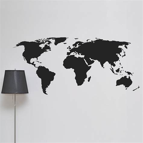 world map wall sticker by leonora hammond | notonthehighstreet.com