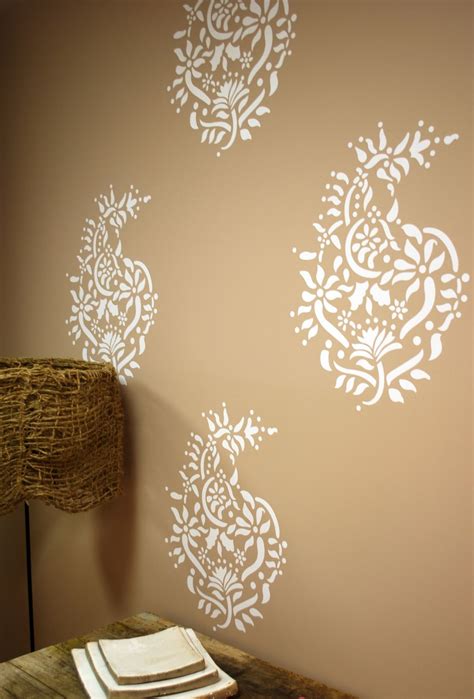 Paisley pattern Cool wall painting designs