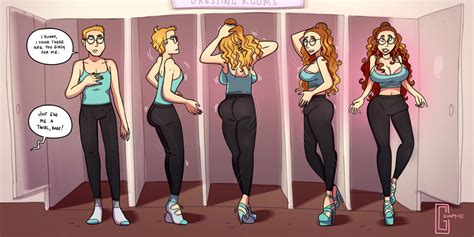 Dressing Room - TG Transformation by Grumpy-TG on DeviantArt