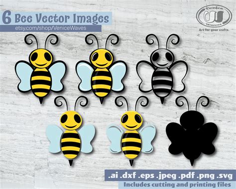 Bee SVG Bee Cut File Bee Clipart Bee Pdfbee Download - Etsy