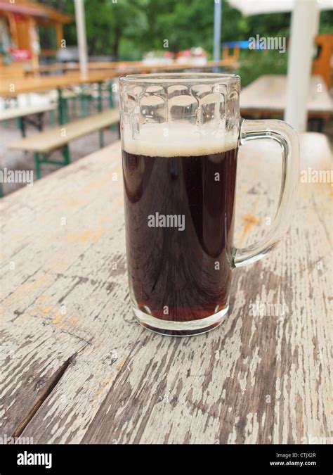 A glass of German dark beer Stock Photo - Alamy