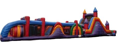 84 Ft Rainbow Obstacle Course Rental | Rent Inflatables | Florida Tents ...