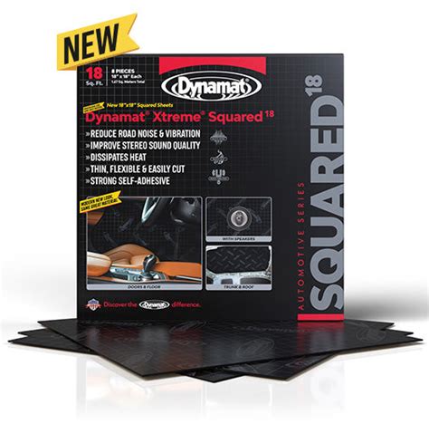 Dynamat Xtreme Car and Automotive Sound Deadening Squares 18 Pack ...