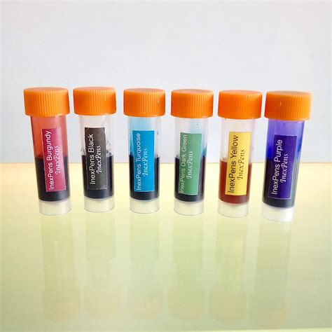 11 InexPens Fountain Pen Ink Samples - InexPens