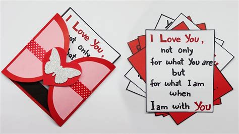 Love Greeting Cards Latest Design Handmade | I Love You Card Ideas 2020 ...