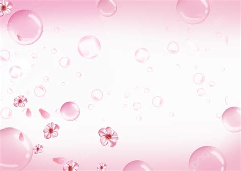 Pink Bubble Simple Plant Flower Background, Desktop Wallpaper, Pink ...