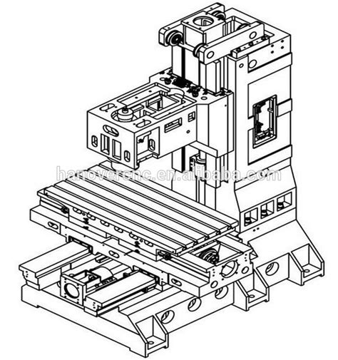 Cnc Milling Machine Drawing at GetDrawings | Free download