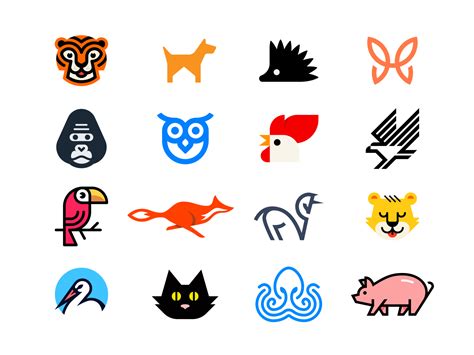 Animal logos by Omnium on Dribbble