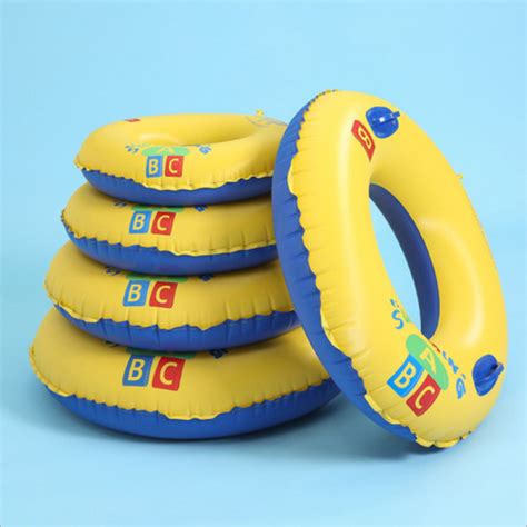 Toddler Kids Pool Floats Inflated Swimming Yellow Letters Swimming Circle