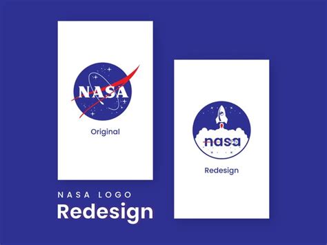 Nasa Logo redesign | Logo redesign, Nasa logo, Nasa graphic design