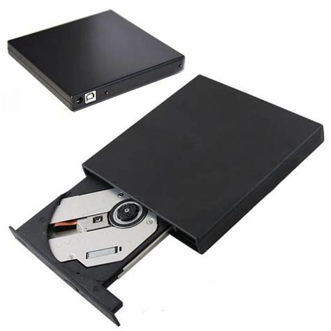 Portable USB External DVD Optical Drive Dual Layer 8X DVD RW DL Burner ...