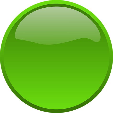 Circle Green Button · Free vector graphic on Pixabay