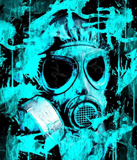 Neon Gas Mask Wallpapers - Top Free Neon Gas Mask Backgrounds ...