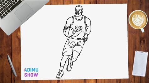 How To Draw A Basketball Player - YouTube