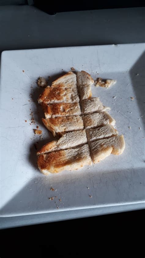 This piece of toast I just cut looks like Wales : r/mildlyinteresting