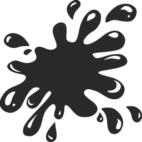 Water Splash Vector Art dxf File | Water splash vector, Silhouette ...