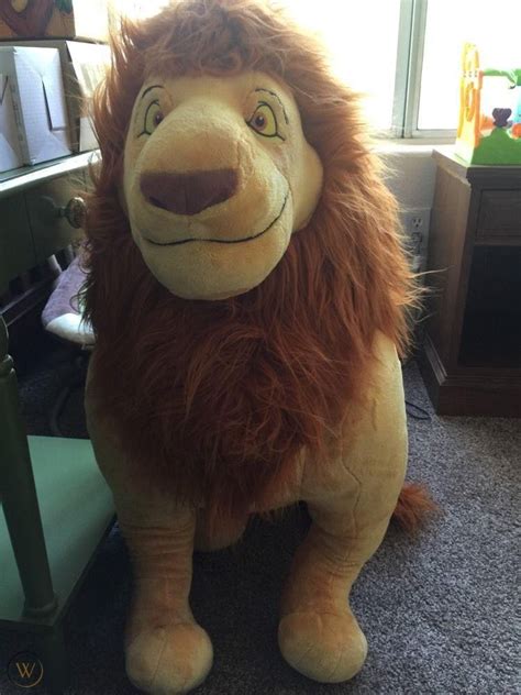 Disney Store 32" Plush The LION KING Large Jumbo Big Stuffed MUFASA ...