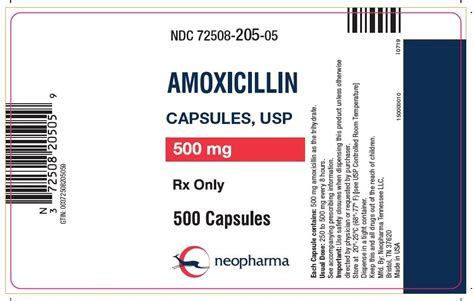 Amoxicillin Capsules - FDA prescribing information, side effects and uses