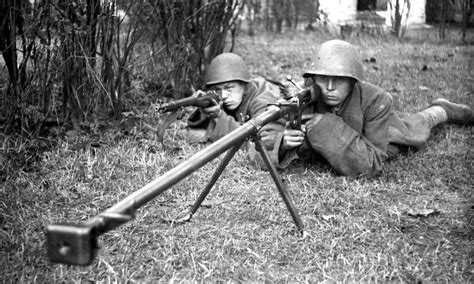 PTRD-41 Soviet WW2 Anti Tank Rifle - Real History Online