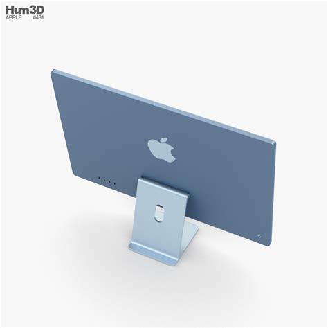 Apple iMac 24-inch 2021 Blue 3D model - Electronics on Hum3D