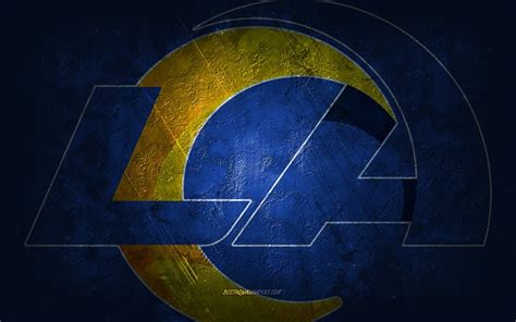 Download wallpapers Los Angeles Rams, American football team, blue ...