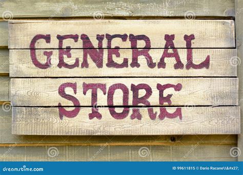 General store sign stock image. Image of horizontal, building - 99611815