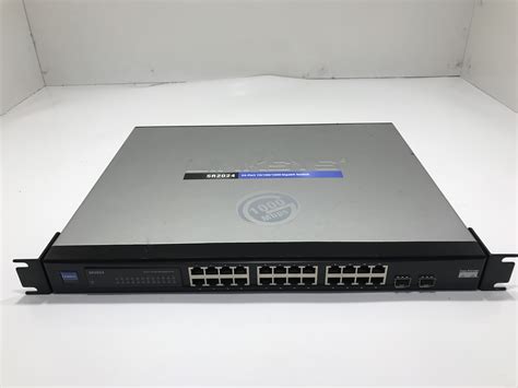 Cisco Linksys SR2024 24-Port 10/100/1000 Gigabit Switch 745883557059 | eBay