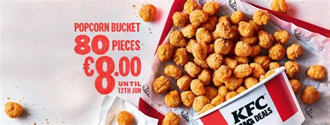 KFC | Popcorn Bucket - 80 pieces, one bucket, €8. - Gone, but not for long!