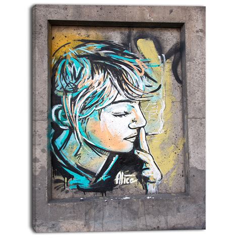 Designart - Street Art by C215 - Street Art Canvas Print Canvas Artwork ...