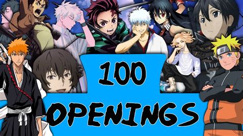 My Top 100 Anime Openings - YouTube