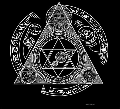 Black & White | Magic symbols, Magic circle, Alchemy symbols