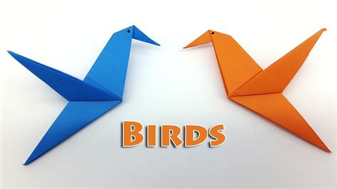 How To Make Origami Birds Step By Step