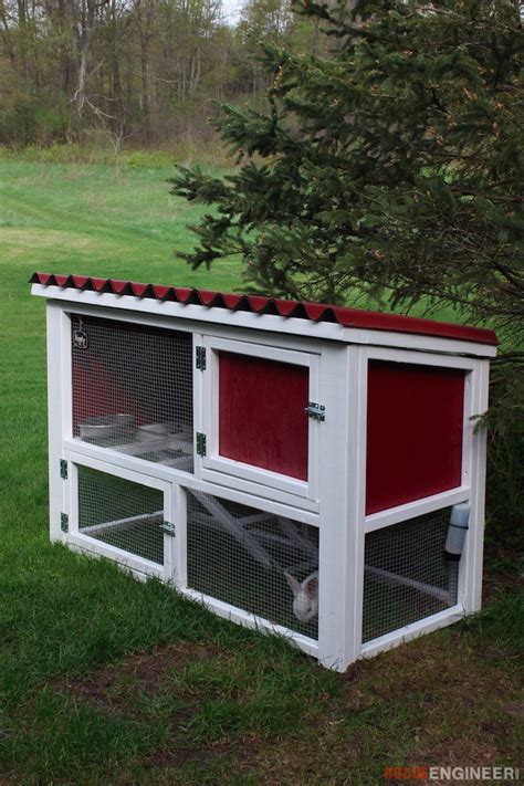 DIY Rabbit Hutch Plans - Free & Easy - Rogue Engineer