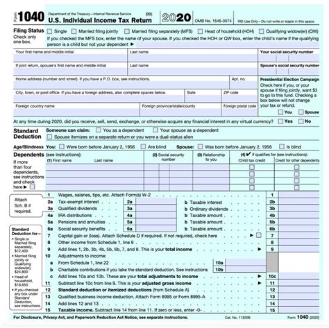 IRS Releases Form 1040 For 2020 Tax Year | Taxgirl