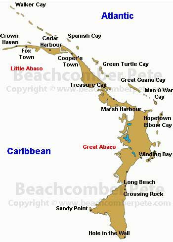 Abaco Islands Bahamas, Map of Abaco Islands Bahamas, Abaco Islands ...