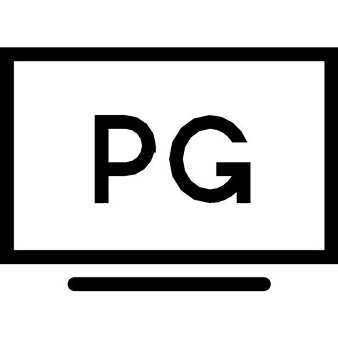 Tv Pg Vector SVG Icon - SVG Repo