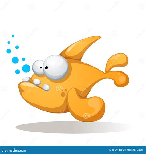 Funny Fish Parody Animal Laugh Illustration Cartoon Coloring Character ...