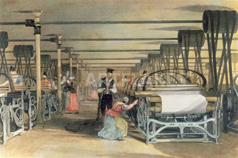 "Power loom weaving, 1834" Picture art prints and posters by Thomas ...